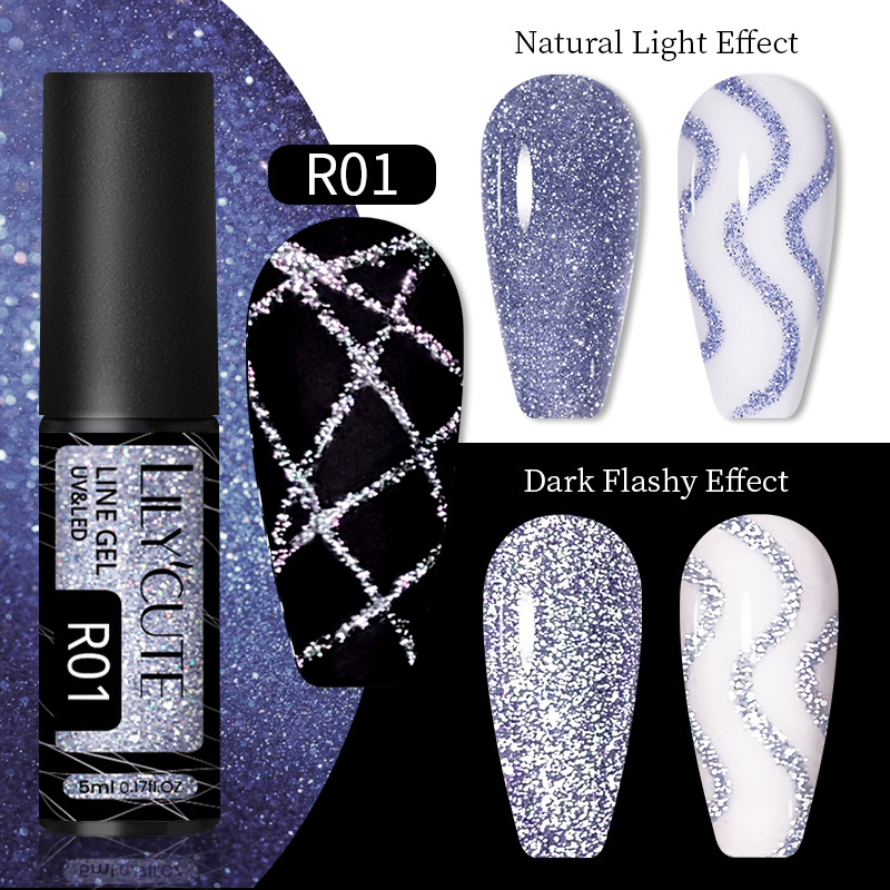 Reflective Glitter Line GEL 5ML/ NO1