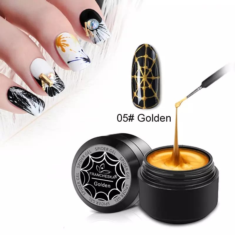 Spider Nail Gel / Gold Color