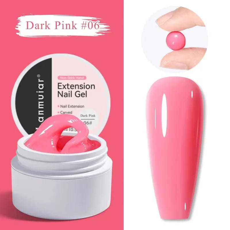 EXTENSION BUILDER GEL  15 ML  DARK PINK COLOR #06