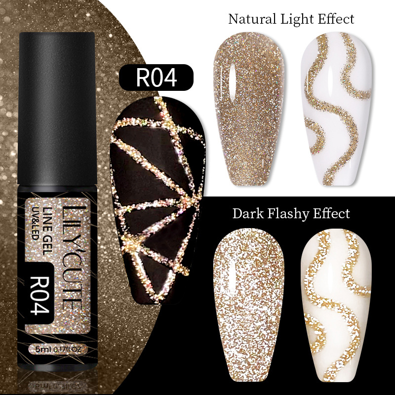 Reflective Glitter Line GEL 5ML/ NO4