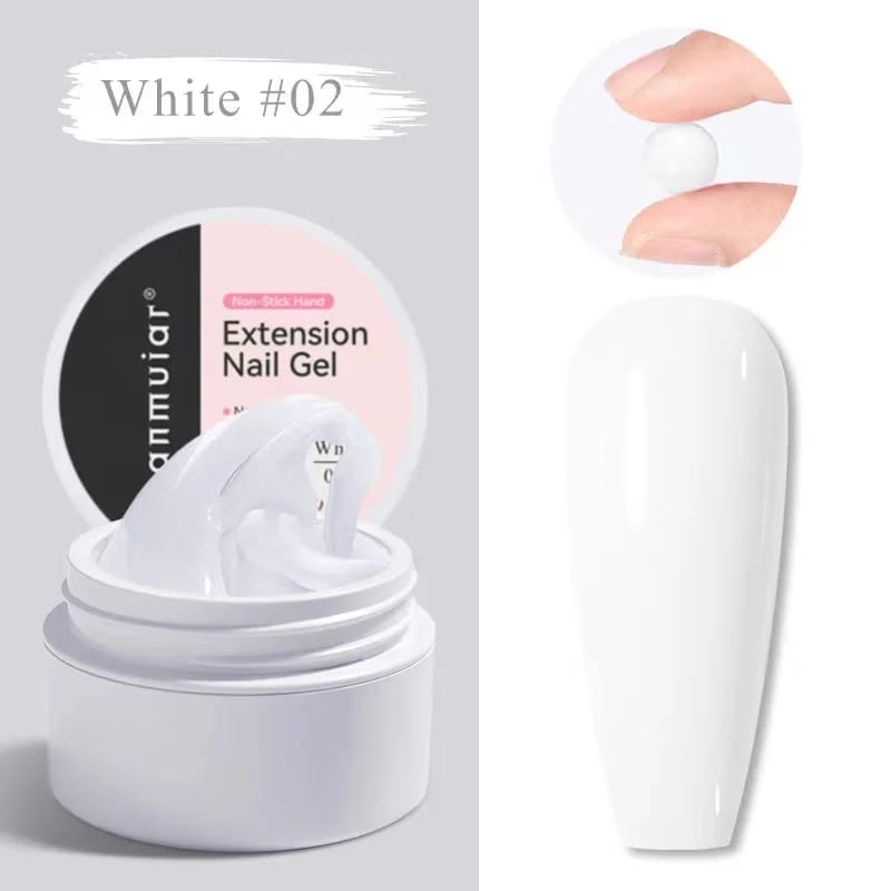 EXTENSION BUILDER GEL  15 ML  WHITE COLOR #02