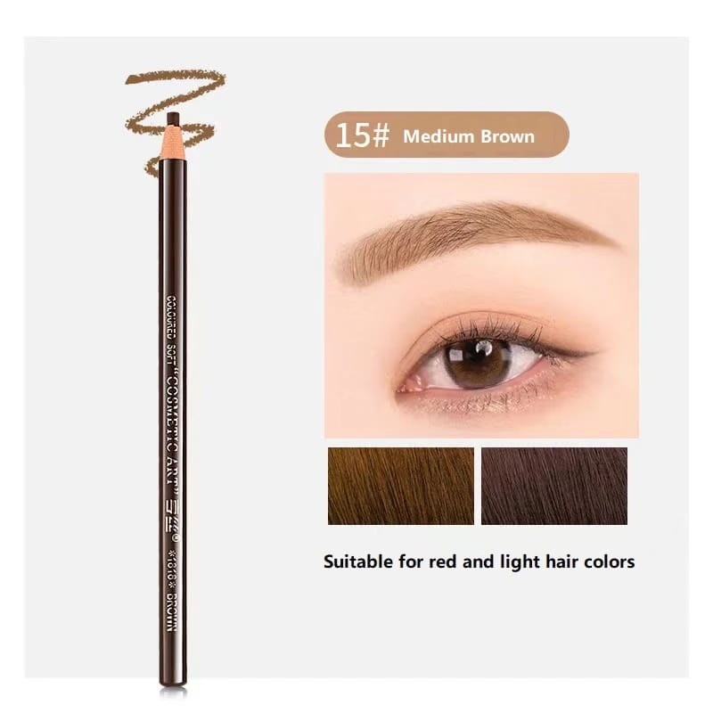 EYEBROW PENCIL WATERPROOF #MEDIUM BROWN NO 15