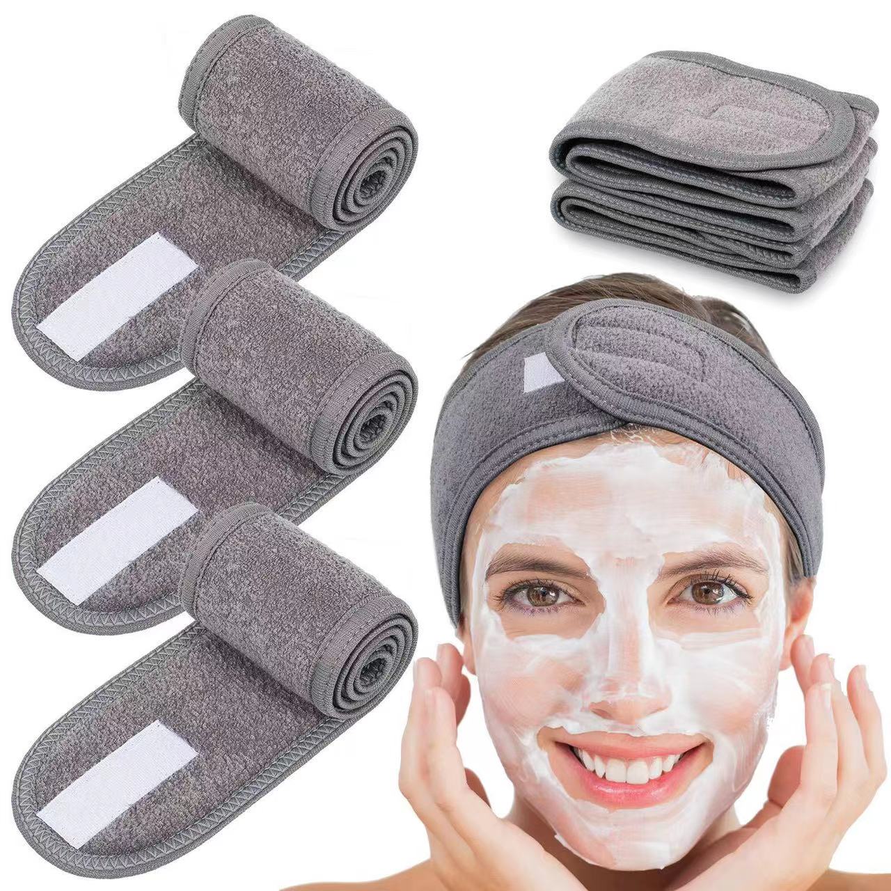 Headband TOWEL Grey COLOR 1 PC